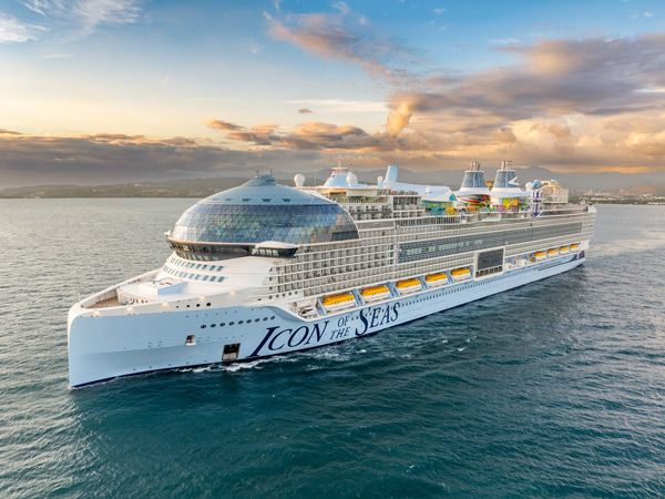 the Icon of the Seas sailing
