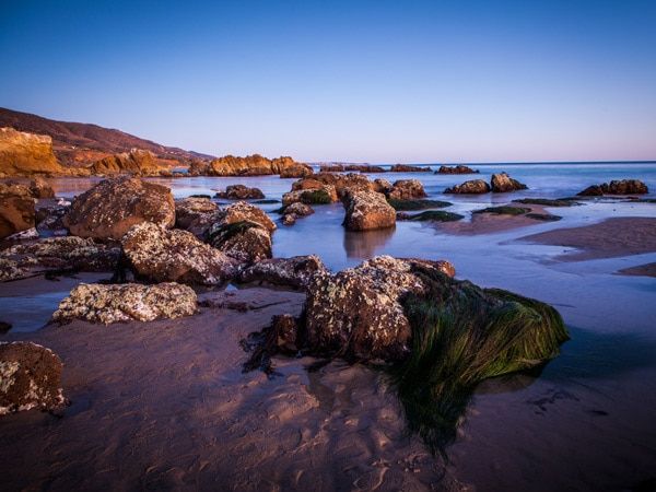 a rocky coast at Leo Carillo State Park
