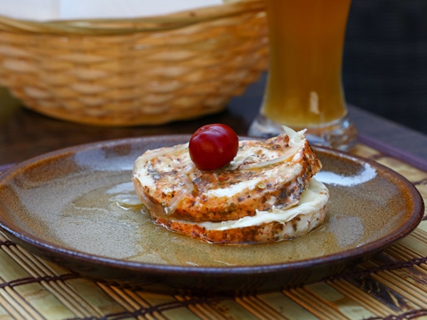 a plate of Nakládaný hermelín, Prague