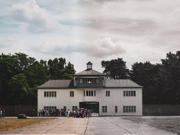the former concentration camp of Sachsenhausen