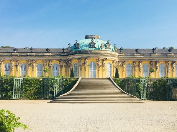 the elegant property exterior of Sanssouci Palace, Berlin