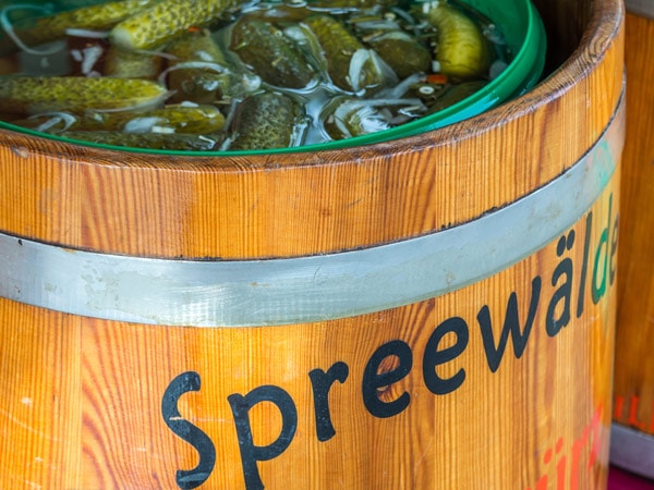 a closeup photo of Spreewald Pickles