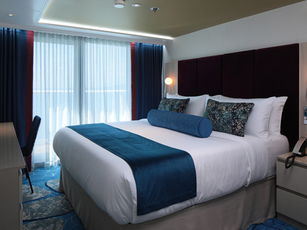 the Ultimate Family Townhouse bedroom on the Icon of the Seas