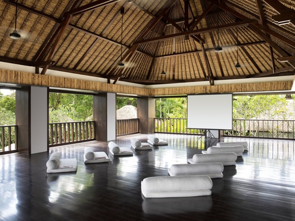 a yoga studio at COMO Shambhala Retreat