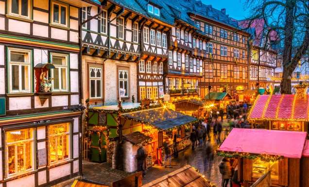 advent in the old town of Goslar, Germany