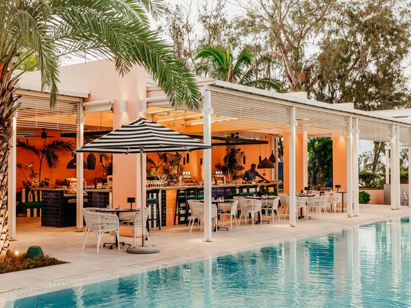 an outdoor pool in Salt of Palmar, Mauritius