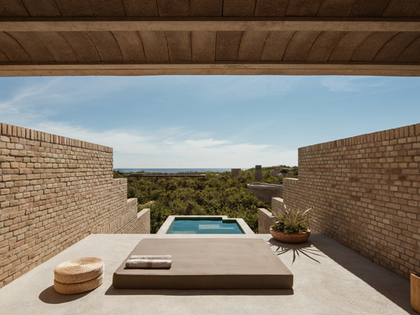 the main pool at Hotel Terrestre in Puerto Escondido