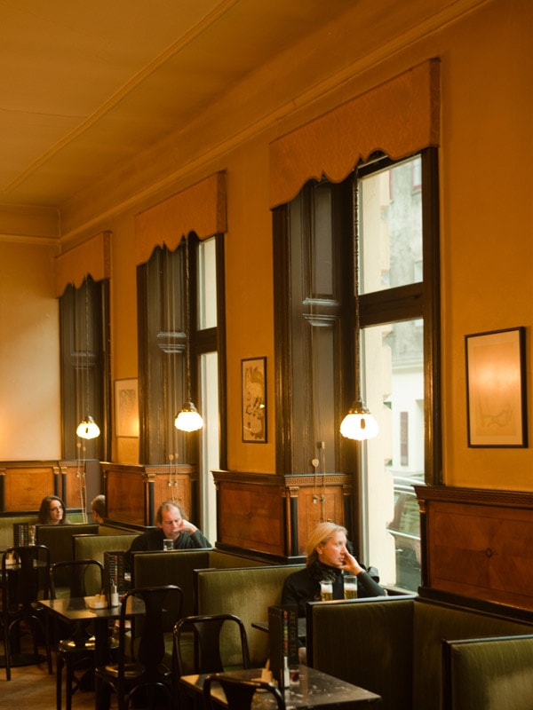 an old Viennese coffee house at Cafe Goldegg