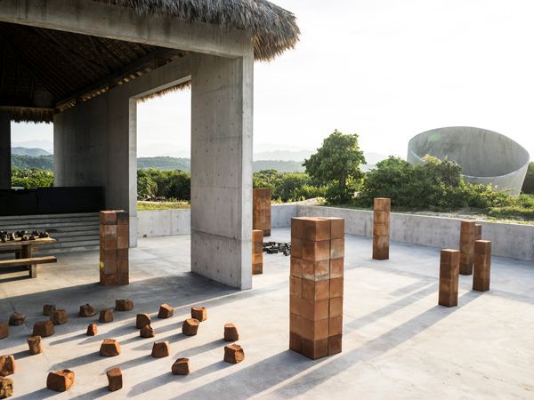 Bosco Sodi’s installations at Casa Wabi