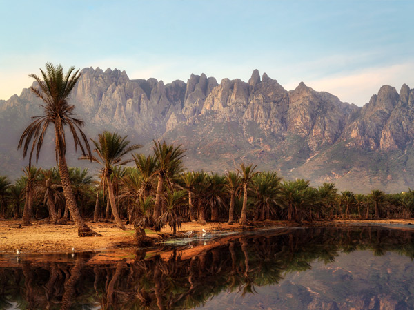 a Diksam plateau mountain range in Socotra, Yemen