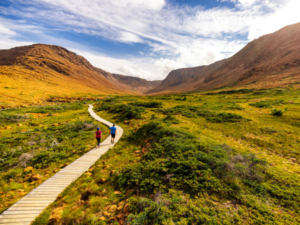 traversing the trail through the Tablelands