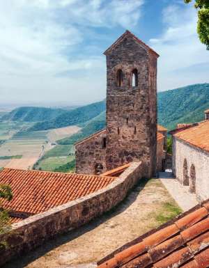 the view of Nekresi Monastery, Kakheti Georgia