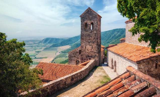 the view of Nekresi Monastery, Kakheti Georgia