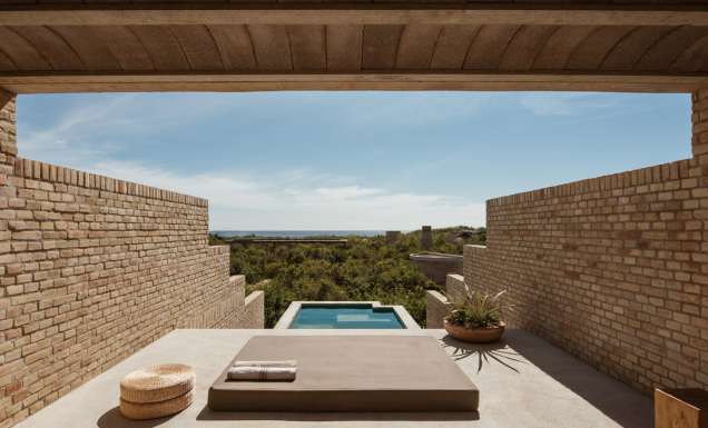 the main pool at Hotel Terrestre in Puerto Escondido