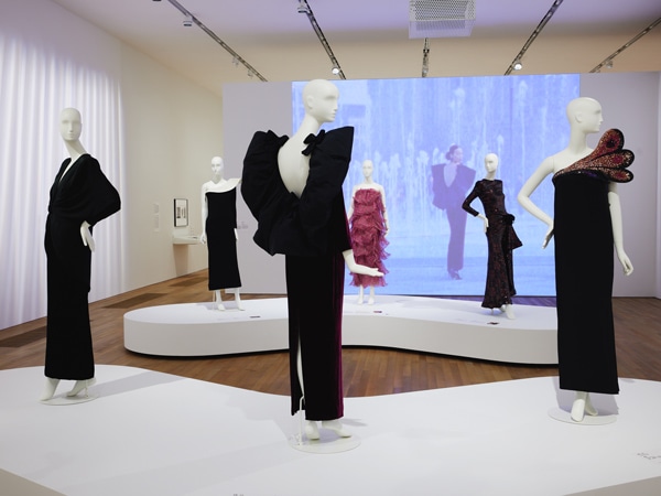 dressed mannequins on display at M+ West Gallery