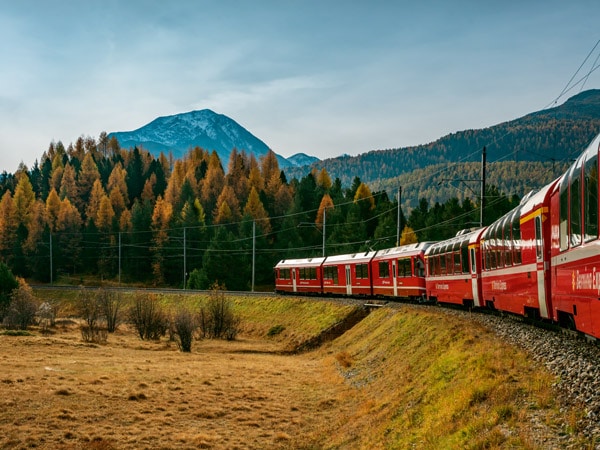 ST Pontresina Bernina Express in Switzerland