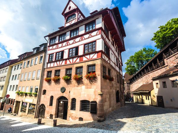 the Albrecht Dürer House in Nuremberg, Germany