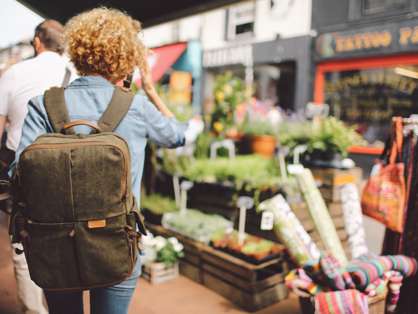 shopping at Brighton Open Market