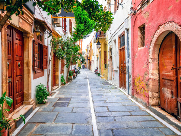 a charming old town in Rethymno