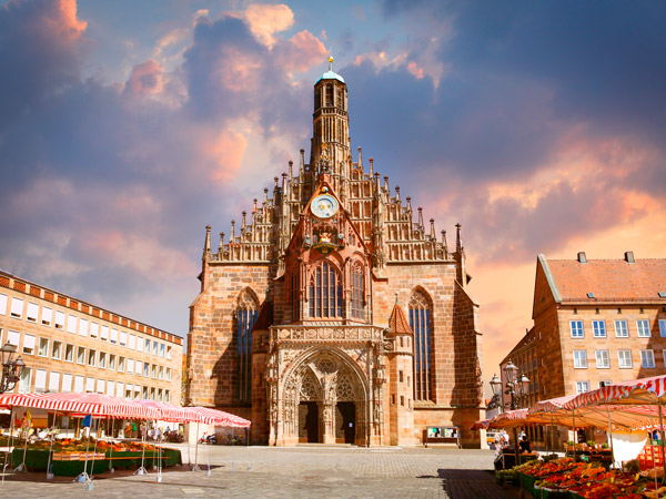 the Frauenkirche Church in Nuremberg