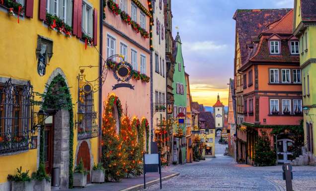 the historical old town of Rothenburg ob der Tauber