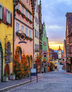 the historical old town of Rothenburg ob der Tauber
