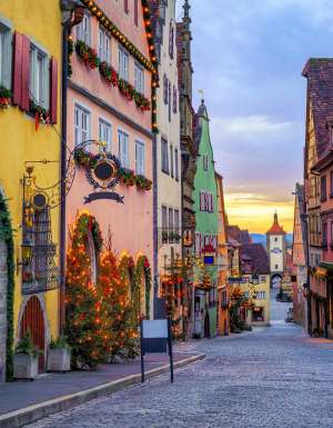 the historical old town of Rothenburg ob der Tauber