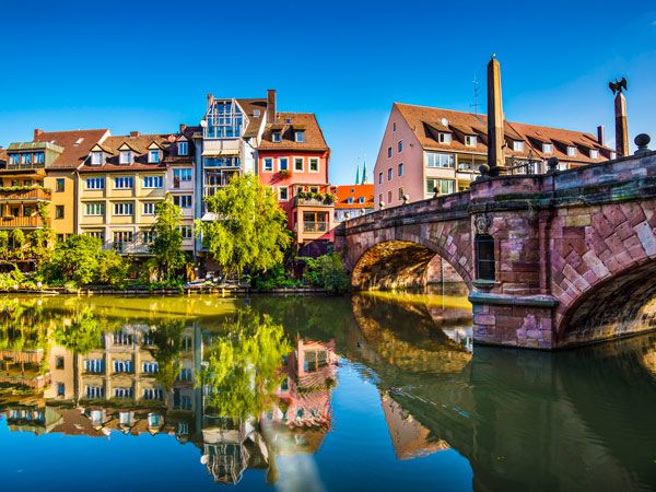 the Max Bridge in Nuremberg