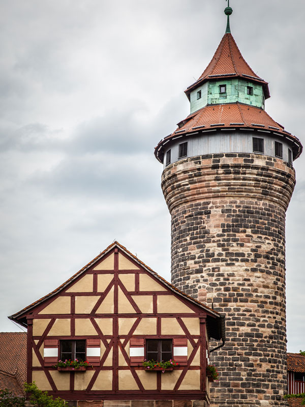 the tower of Imperial Castle in Nuremberg