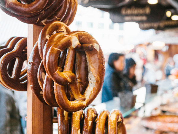 salty pretzel from a Brezen Kolb stand