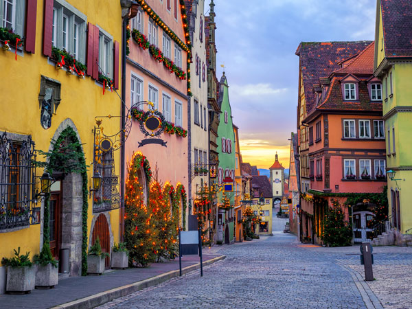 the historical old town of Rothenburg ob der Tauber