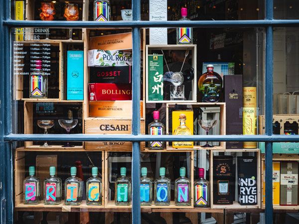 a shop display at The Lanes Brighton