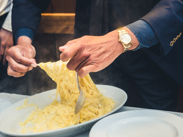 Fettuccine Alfredo at Alfredo Alla Scrofa in Rome