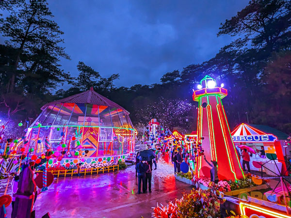 the carnival theme at Baguio Christmas Village 2023