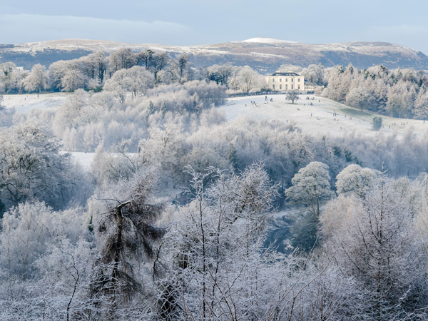 the Barnetts Demesne covered in snow, Belfast