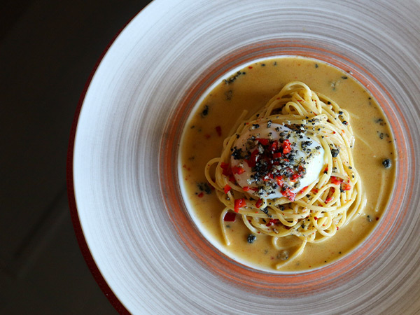 pasta dish at Ristorante Caterina de’ Medici, Culinary Institute of America