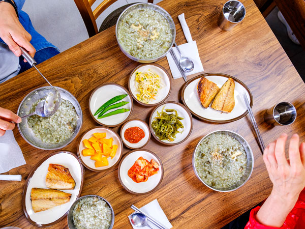 Korean food on the table