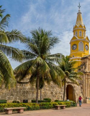 the Torre del Reloj in Cartagena