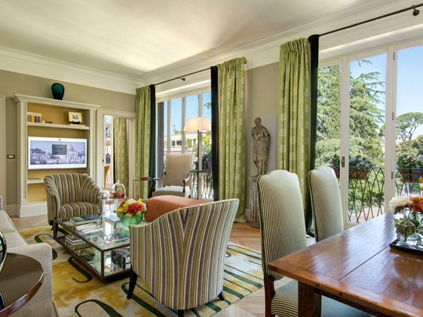 inside the Valadier Suite in Hotel de Russie