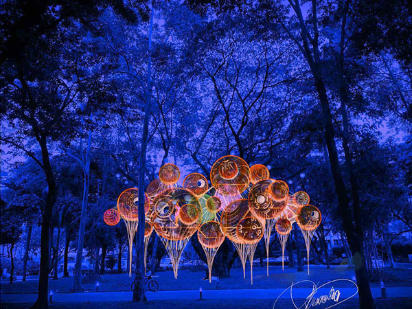 the Liter of Light installation at Ayala Land Festival of Lights in Makati City, Metro Manila, Philippines