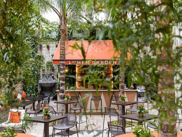 The Lumen Garden at the St. Regis in Rome, Italy