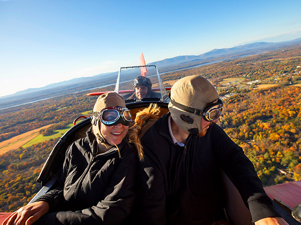 Old Rhinebeck Aerodrome biplane ride