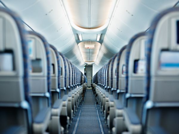 Empty plane seats