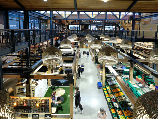 the interior of Riverside Market, Christchurch