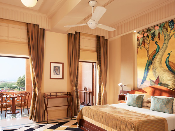a gilded suite at the Umaid Bhawan Palace