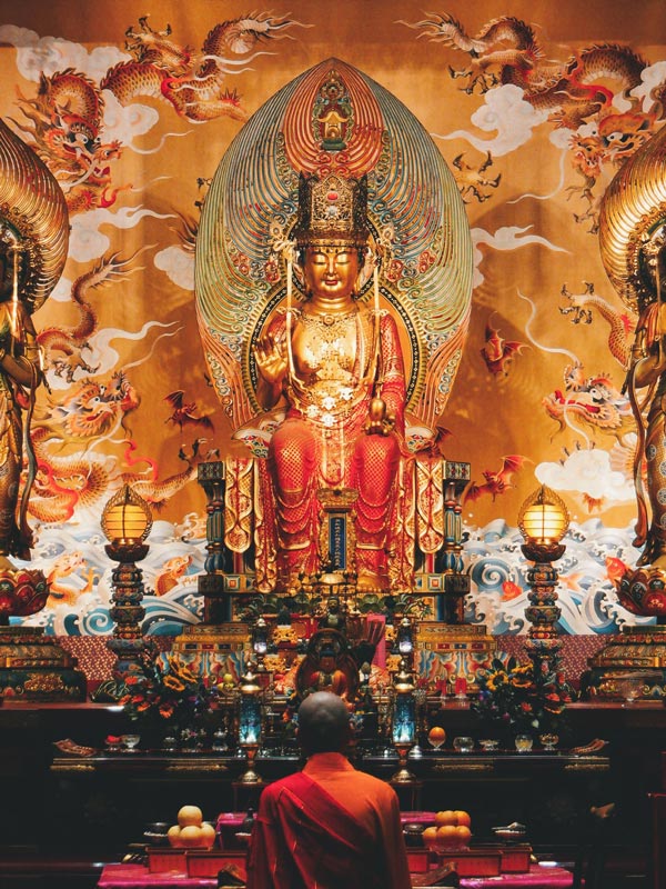The Buddha Tooth Relic Temple in Singapore