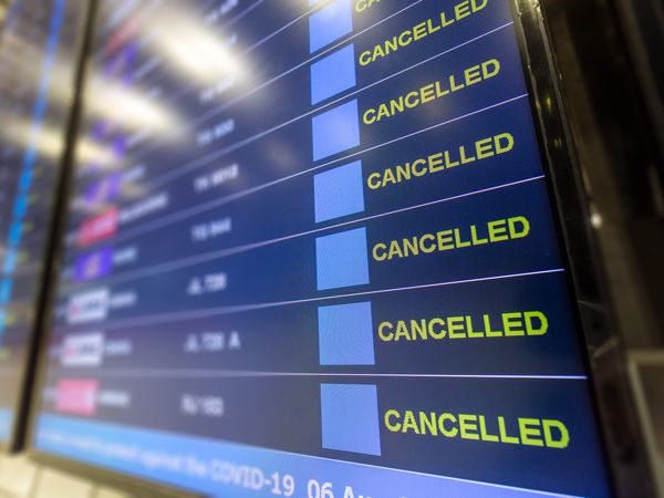 all flights cancelled at the airport