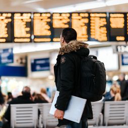 a person in the airport