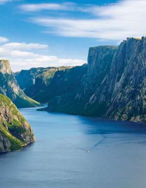 the Western Brook Pond in Gros Morne National Park