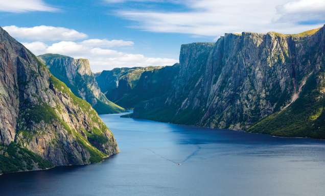the Western Brook Pond in Gros Morne National Park